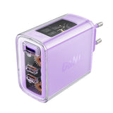 Incarcator Acefast Exploration Series (A45), 2 x USB-C, USB, GaN, PD65W, Fast Charging, Mov