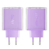 Incarcator Acefast Exploration Series (A45), 2 x USB-C, USB, GaN, PD65W, Fast Charging, Mov