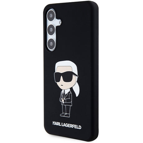 Husa de protectie Karl Lagerfeld Silicone (KLHCS24MSNIKBCK) compatibil cu Samsung Galaxy S24 Plus, Ikonik