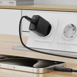 Incarcator Acefast (A104), USB-C, PD25W, GaN Technology, Fast Charging Compatibility, Negru