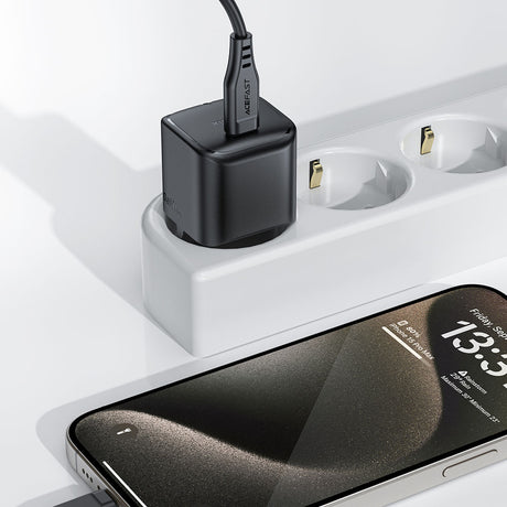 Incarcator Acefast (A77), Type-C, Mini GaN Charger, 30W, Power Delivery, Negru