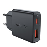 Incarcator Acefast (A69), Type-C / USB, PD30W, GaN, Negru