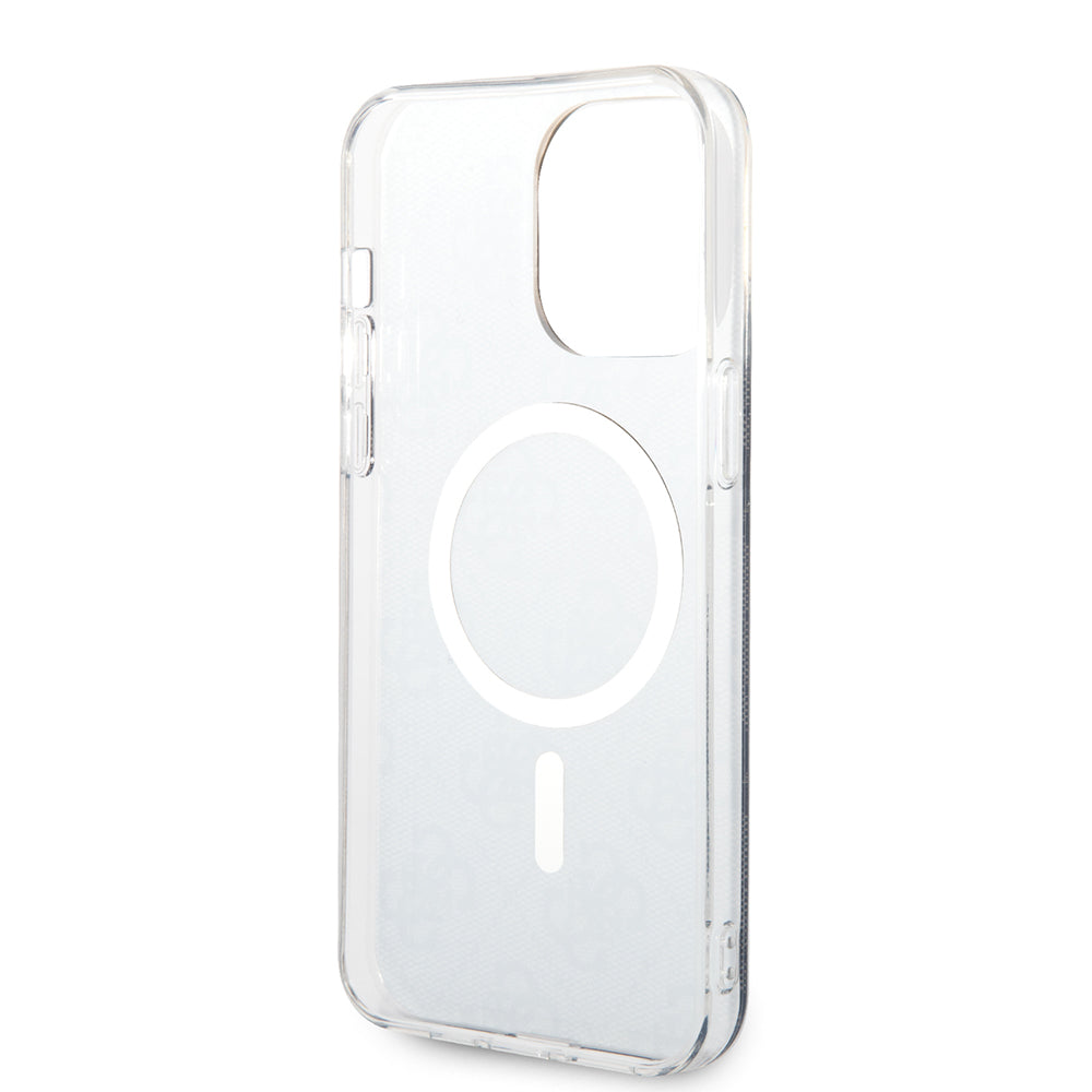 Husa de protectie Guess IML 4G MagSafe (GUHMP16SH4STK) compatibil cu iPhone 16, Negru