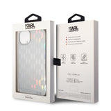 Husa de protectie Karl Lagerfeld Hardcase Monogram (KLHCP14MLGMMSV3) compatibil cu iPhone 14 Plus, Iridescent