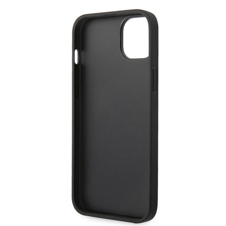 Husa de protectie Karl Lagerfeld Hardcase Monogram (KLHCP14MPGKLSKW) compatibil cu iPhone 14 Plus, Maro Stripe