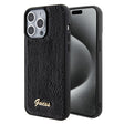 Husa de protectie Guess Sequin Script Metal (GUHCP15XPSFDGSK) compatibil cu iPhone 15 Pro Max, Negru