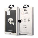 Husa de protectie Karl Lagerfeld Saffiano (KLHCP14MSAPKHK) compatibil cu iPhone 14 Plus, Karl`s Head