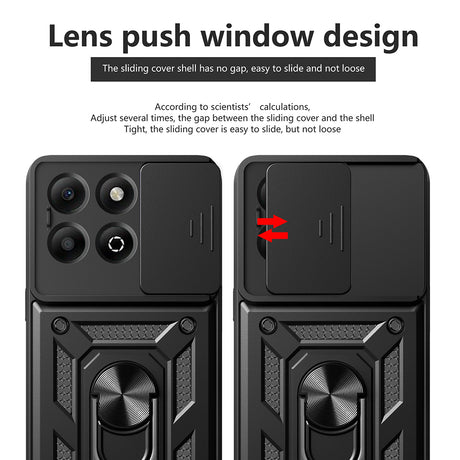 Husa de protectie Techsuit CamShield Series compatibil cu Honor X6b, Negru