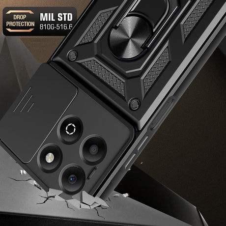 Husa de protectie Techsuit CamShield Series compatibil cu Honor X6b, Negru