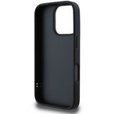 Husa de protectie Guess Quilted Metal Logo (GUHCP16LPSQSQSK) compatibil cu iPhone 16 Pro, Negru