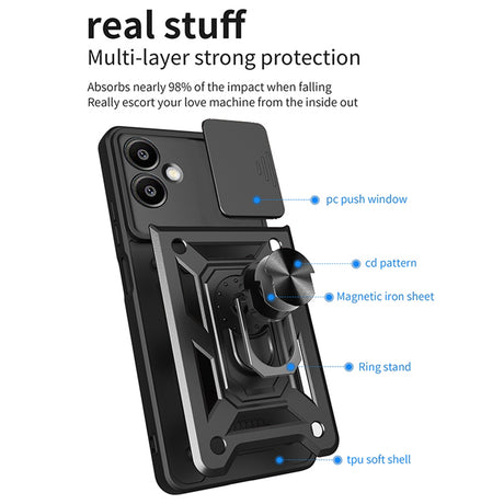 Husa de protectie Techsuit CamShield Series compatibil cu Samsung Galaxy A06, Negru