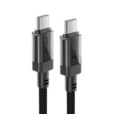 Cablu Acefast (C12-03), Type-C to Type-C, 60W, High-Speed Charging, 1.2m, Negru
