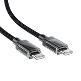 Cablu Acefast (C12-03), Type-C to Type-C, 60W, High-Speed Charging, 1.2m, Negru
