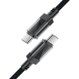 Cablu Acefast (C12-03), Type-C to Type-C, 60W, High-Speed Charging, 1.2m, Negru