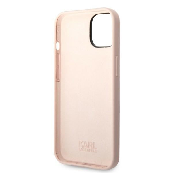 Husa de protectie Karl Lagerfeld Silicone (KLHCP14MSNCHBCP) compatibil cu iPhone 14 Plus, Roz Choupette