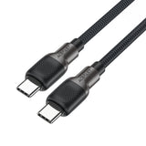 Cablu Acefast (C10-03), Type-C to Type-C, 60W, High-Speed Charging, 1.2m, Negru