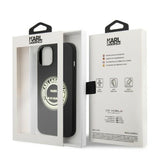 Husa de protectie Karl Lagerfeld Silicone (KLHCP14MSRSGRCK) compatibil cu iPhone 14 Plus, Negru Rsg