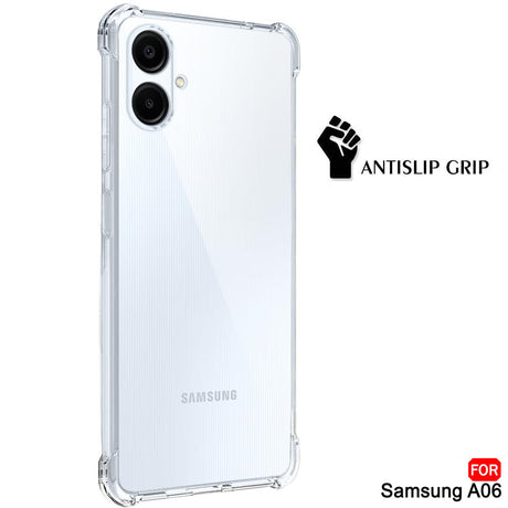 Husa de protectie Techsuit Shockproof Clear Silicone compatibil cu Samsung Galaxy A06, Transparent