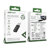 Adaptor Acefast Adapter (J2), Type-C to USB 3.0, Fast Charging, Data Transmission, 5Gbps, Negru