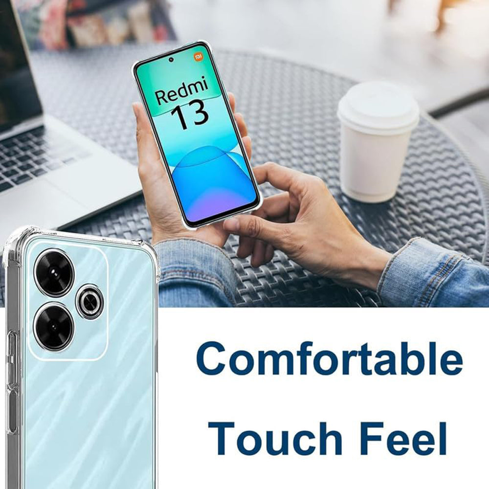Husa de protectie Techsuit Shockproof Clear Silicone compatibil cu Xiaomi Redmi 13 / Poco M6 4G, Transparent