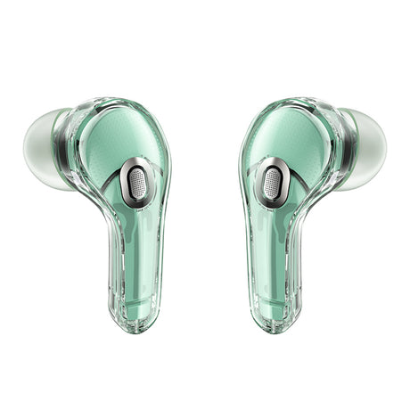 Casti Acefast (T8), USB-C, IPX4, Bluetooth 5.3, AI Call Noise Reduction, Digital Display, 480mAh, Verde Menta