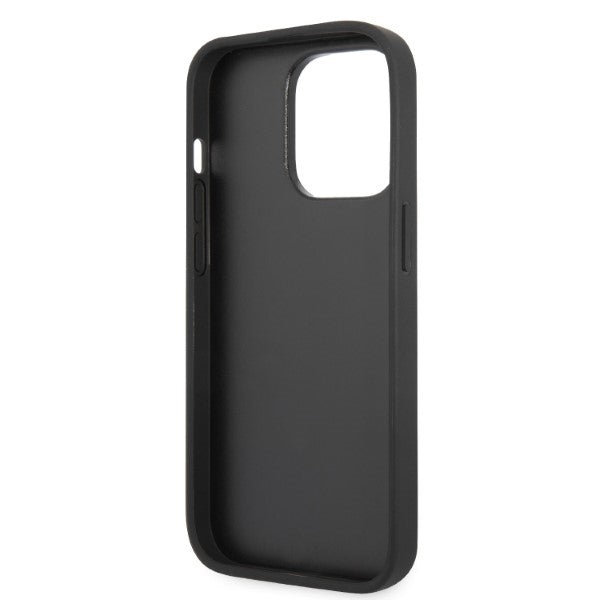 Husa de protectie Karl Lagerfeld Hardcase Glitter (KLHCP14XG2CPS) compatibil cu iPhone 14 Pro Max, Argintiu Choupette Patch
