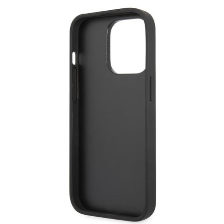 Husa de protectie Karl Lagerfeld Hardcase Glitter (KLHCP14XG2CPS) compatibil cu iPhone 14 Pro Max, Argintiu Choupette Patch