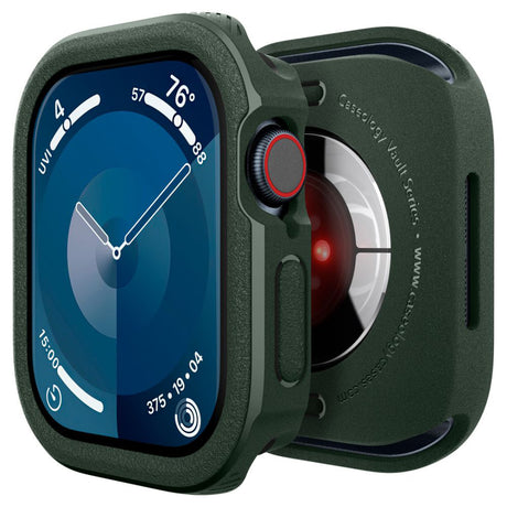 Husa de protectie smartwatch Spigen Caseology Vault compatibil cu Apple Watch 10 46mm / Watch 11 46mm, Bleumarin Green