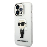 Husa de protectie Karl Lagerfeld compatibil cu iPhone 14 Pro Max, Transparent