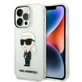 Husa de protectie Karl Lagerfeld compatibil cu iPhone 14 Pro Max, Transparent