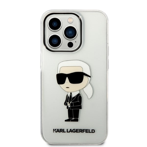 Husa de protectie Karl Lagerfeld compatibil cu iPhone 14 Pro Max, Transparent