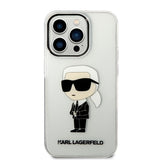 Husa de protectie Karl Lagerfeld compatibil cu iPhone 14 Pro Max, Transparent