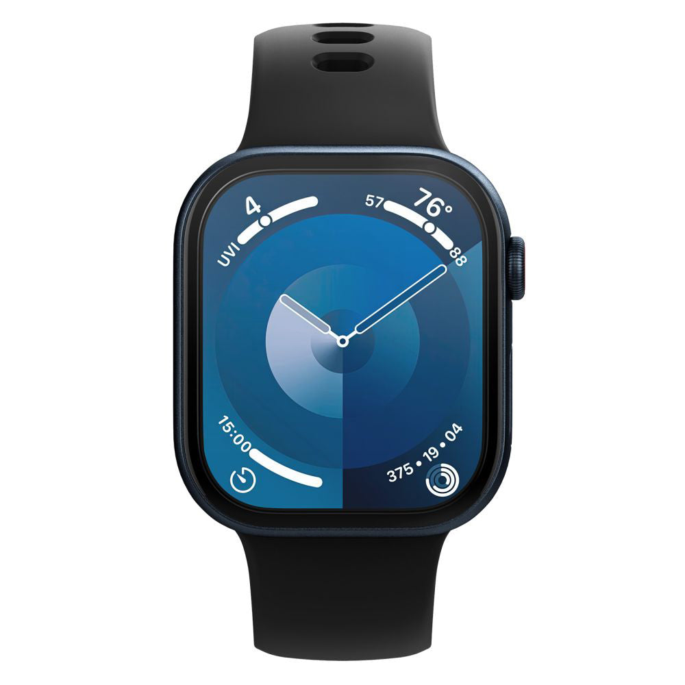Folie de protectie smartwatch Spigen (set de 2) Elite Shield EZ Fit (AFL08579) compatibil cu Apple Watch 10 46mm / Watch 11 46mm, Transparent