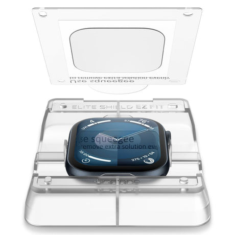 Folie de protectie smartwatch Spigen (set de 2) Elite Shield EZ Fit (AFL08580) compatibil cu Apple Watch 10 42mm / Watch 11 42mm, Transparent