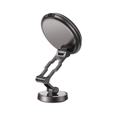 Suport Acefast with Wireless Charging (D30), for iPhone, Magnetic Grip, 360°, LED Light, for Dashboard, 15W, Negru