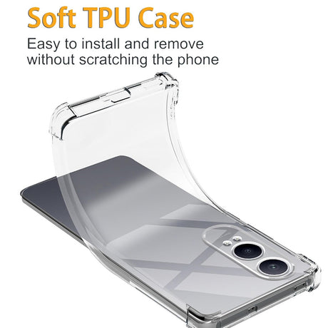 Husa de protectie Techsuit Shockproof Clear Silicone compatibil cu OnePlus Nord CE4 Lite, Transparent