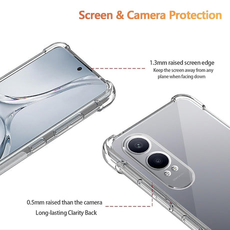 Husa de protectie Techsuit Shockproof Clear Silicone compatibil cu OnePlus Nord CE4 Lite, Transparent