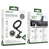 Suport Acefast (D20), Magnetic Ring, 360° Rotation, for Dashboard, Universal, Adjustable, Metal Gray