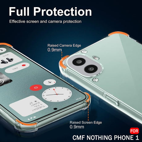 Husa de protectie Techsuit Shockproof Clear Silicone compatibil cu Nothing CMF Phone 1, Transparent