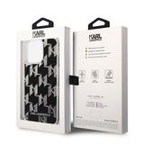 Husa de protectie Karl Lagerfeld Hardcase Liquid Glitter (KLHCP14XLMNMK) compatibil cu iPhone 14 Pro Max, Monogram
