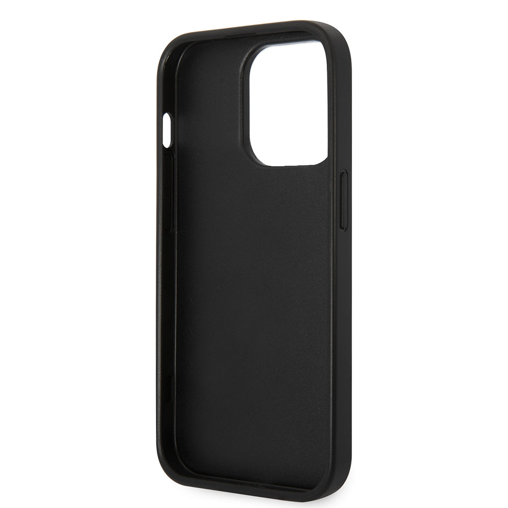 Husa de protectie Karl Lagerfeld Saffiano (KLHCP14XSAPKHG) compatibil cu iPhone 14 Pro Max, Argintiu Karl`S Head