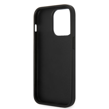 Husa de protectie Karl Lagerfeld Saffiano (KLHCP14XSAPKHG) compatibil cu iPhone 14 Pro Max, Argintiu Karl`S Head