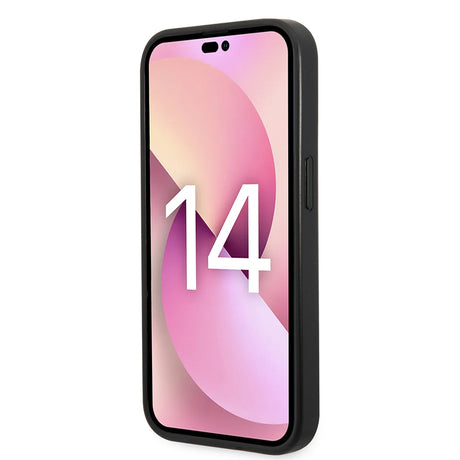 Husa de protectie Karl Lagerfeld Saffiano compatibil cu iPhone 14 Pro Max, Negru