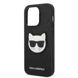 Husa de protectie Karl Lagerfeld Saffiano compatibil cu iPhone 14 Pro Max, Negru