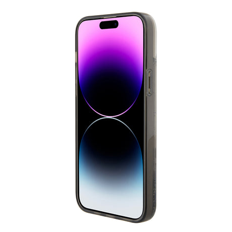 Husa de protectie Karl Lagerfeld Hardcase Liquid Glitter (KLHCP15MLKCNSK) compatibil cu iPhone 15 Plus, Transparent Choupette
