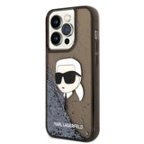 Husa de protectie Karl Lagerfeld Hardcase Glitter (KLHCP14XLNKHCK) compatibil cu iPhone 14 Pro Max, Karl Head