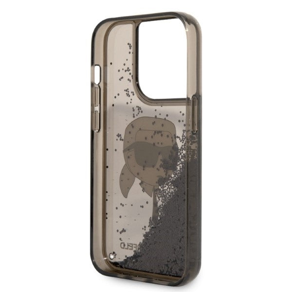 Husa de protectie Karl Lagerfeld Hardcase Glitter (KLHCP14XLNKHCK) compatibil cu iPhone 14 Pro Max, Karl Head