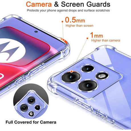 Husa de protectie Techsuit Shockproof Clear Silicone compatibil cu Motorola Edge 50 Neo / Edge 60 Neo / Motorola ThinkPhone 25, Transparent