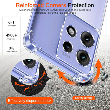 Husa de protectie Techsuit Shockproof Clear Silicone compatibil cu Motorola Edge 50 Neo / Edge 60 Neo / Motorola ThinkPhone 25, Transparent