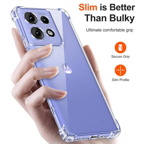 Husa de protectie Techsuit Shockproof Clear Silicone compatibil cu Motorola Edge 50 Neo / Edge 60 Neo / Motorola ThinkPhone 25, Transparent